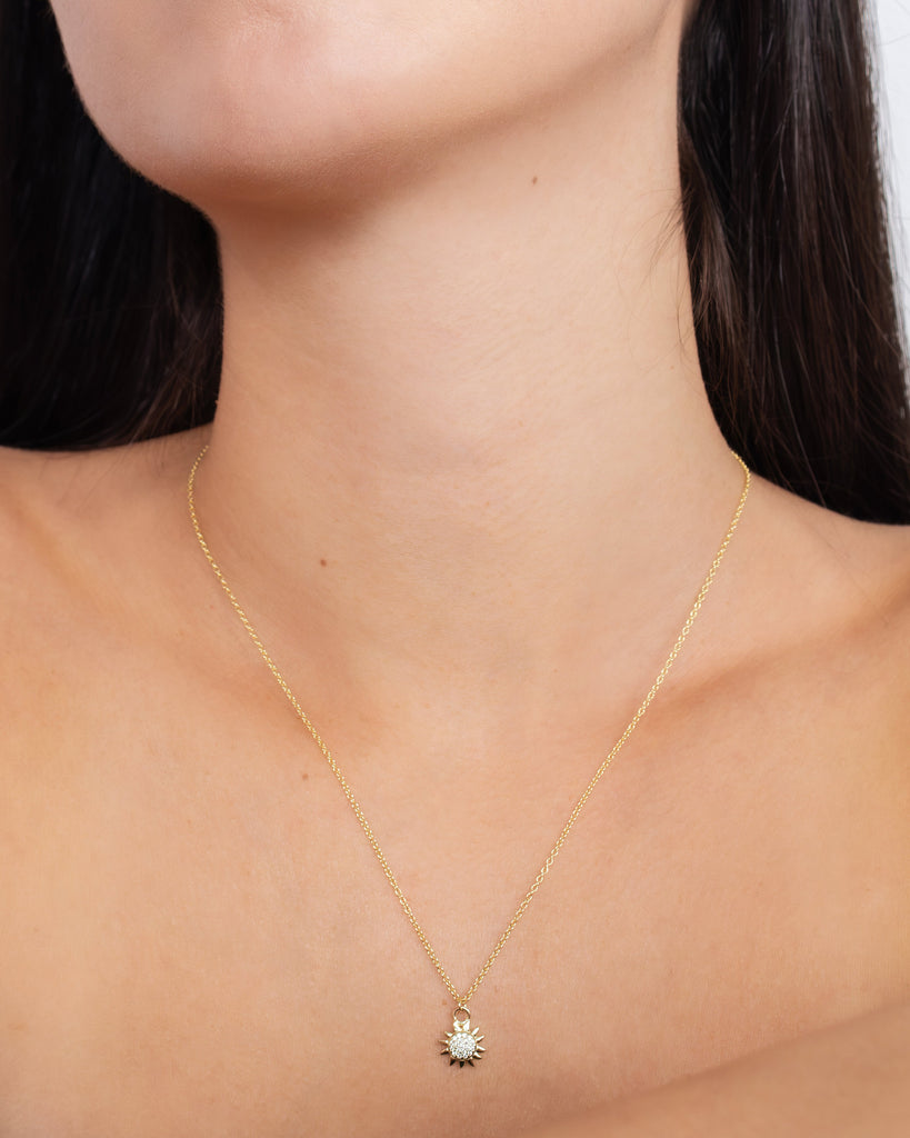 x PP - Super Sunburst CZ Necklace