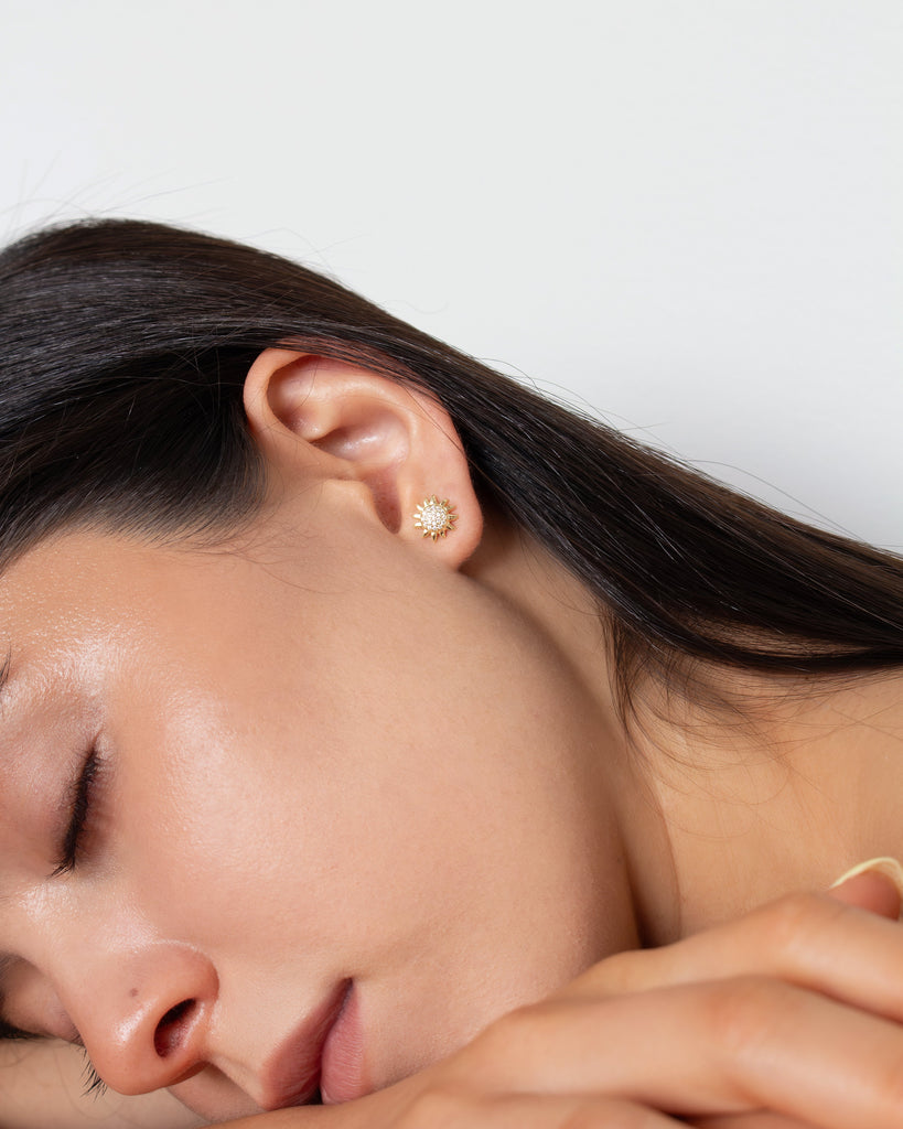 x PP - Super Sunburst CZ Studs