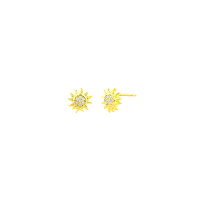 x PP - Sunburst CZ Studs