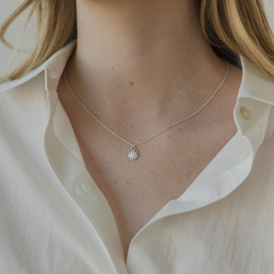 x PP - Super Sunburst CZ Necklace