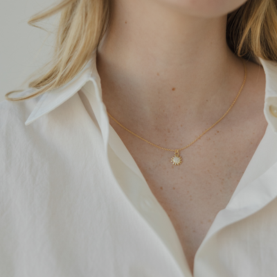 x PP - Super Sunburst CZ Necklace