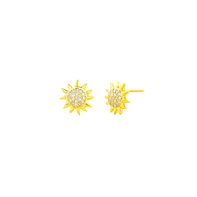 x PP - Super Sunburst CZ Studs