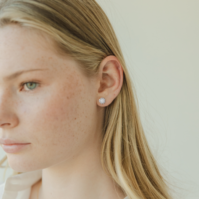 x PP - Super Sunburst CZ Studs