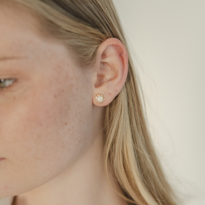 x PP - Super Sunburst CZ Studs