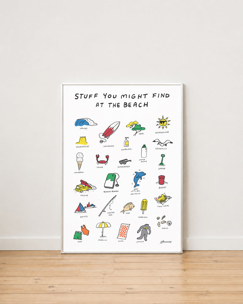 Print - Stuff at the Beach