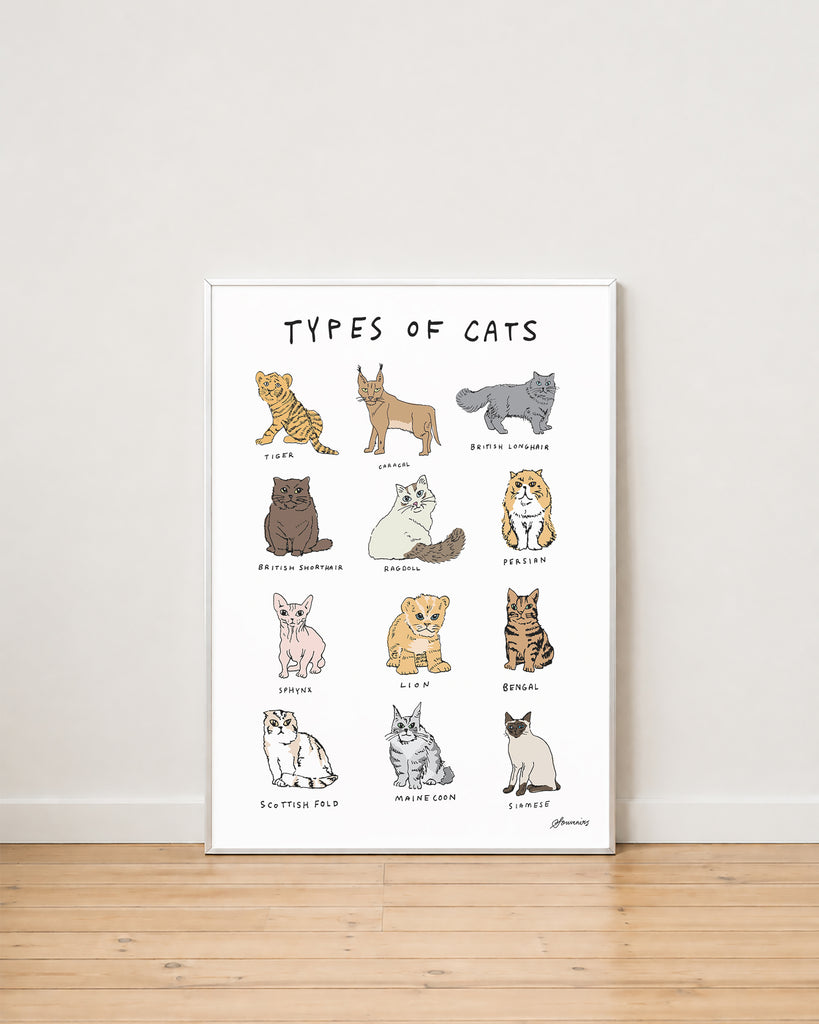 Print - Types of Cats