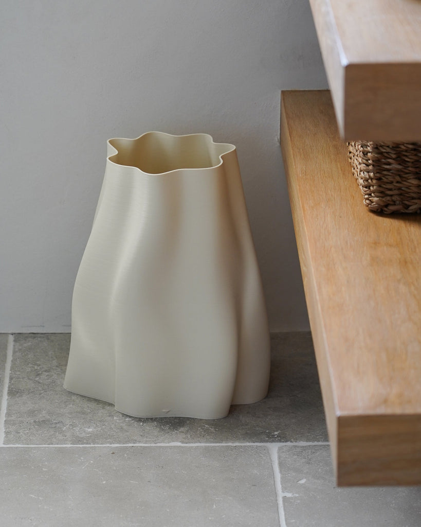 Lulu Waste Bin - Eggshell