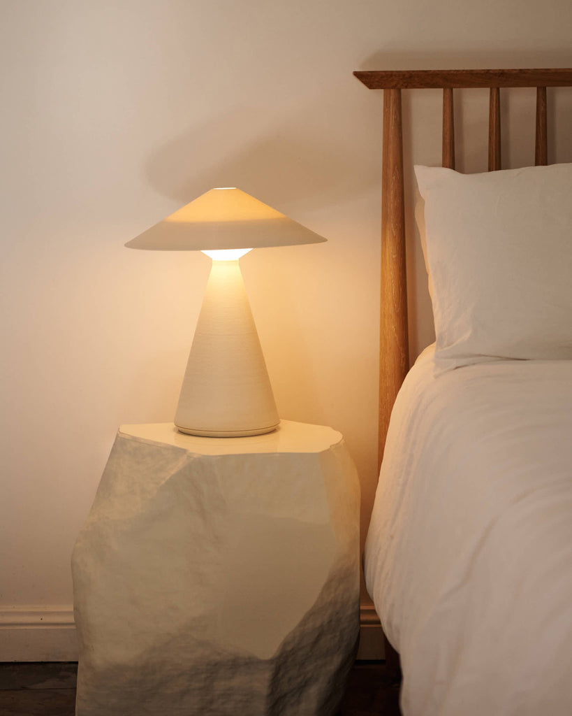 Small Century Table Lamp - Eggshell