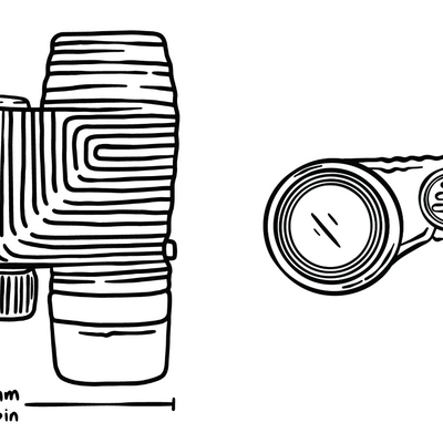 Standard Issue Waterproof Binoculars - Charcoal Black
