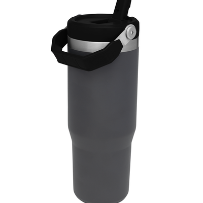 Flip Straw Tumbler - Charcoal