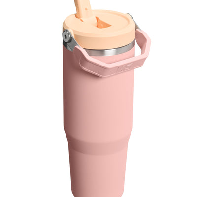 Flip Straw Tumbler - Peach Rose