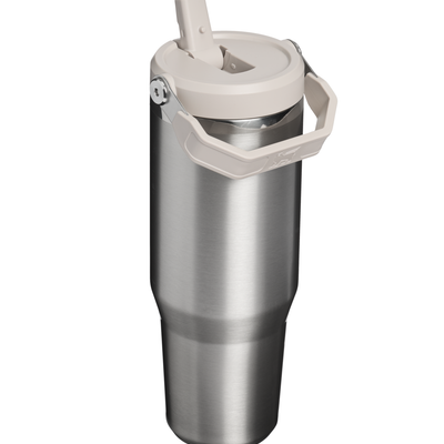 Flip Straw Tumbler - Stainless Steel