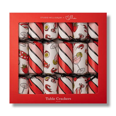 Stripe Christmas Crackers - Set of 6