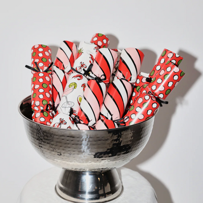 Stripe Christmas Crackers - Set of 6