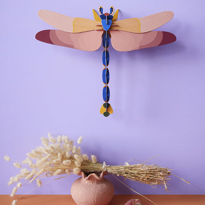 Pink Dragonfly Wall Art