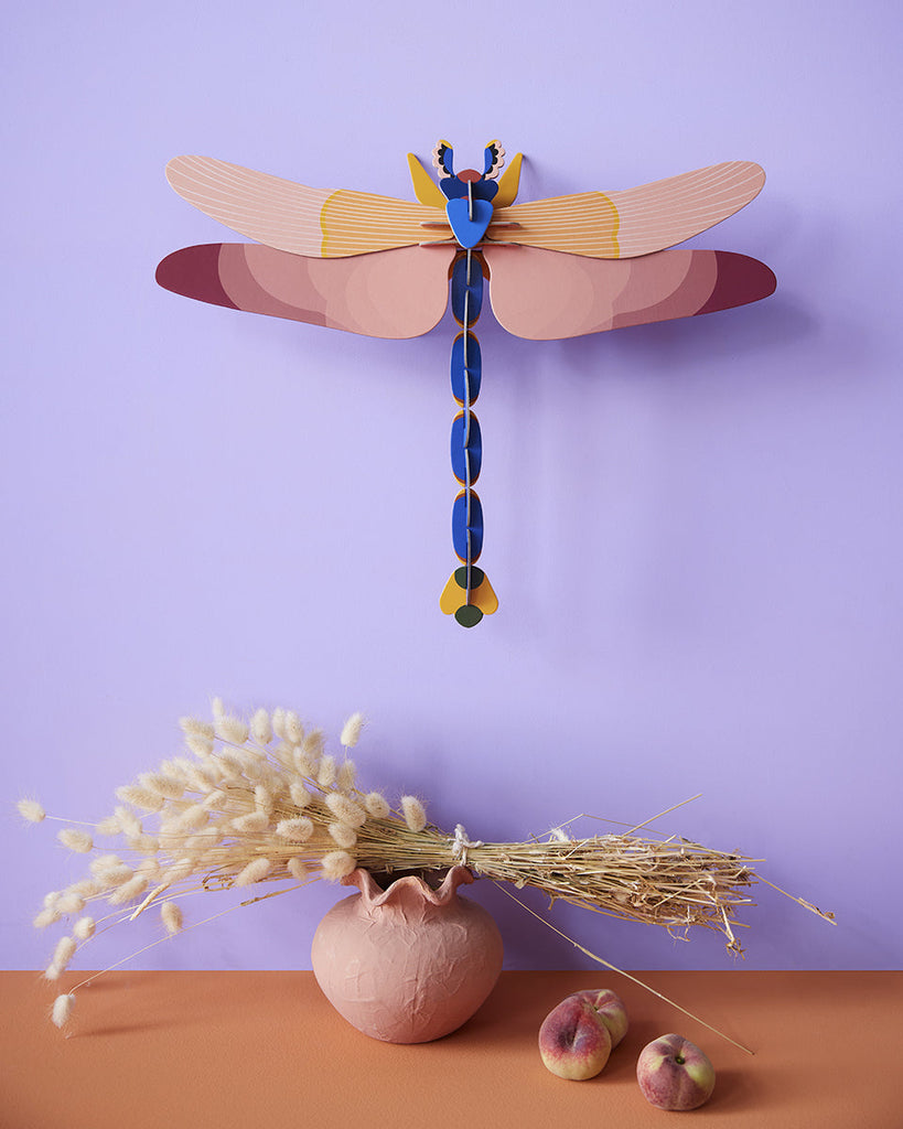 Pink Dragonfly Wall Art