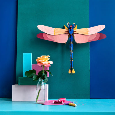 Pink Dragonfly Wall Art