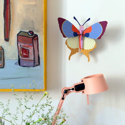 Plum Fringe Butterfly Wall Art