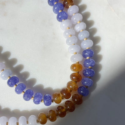 Blue Jeans Gemstone Necklace