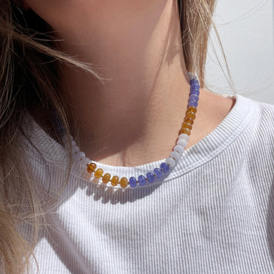 Blue Jeans Gemstone Necklace