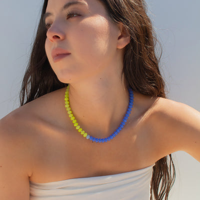 Bolt Gemstone Necklace
