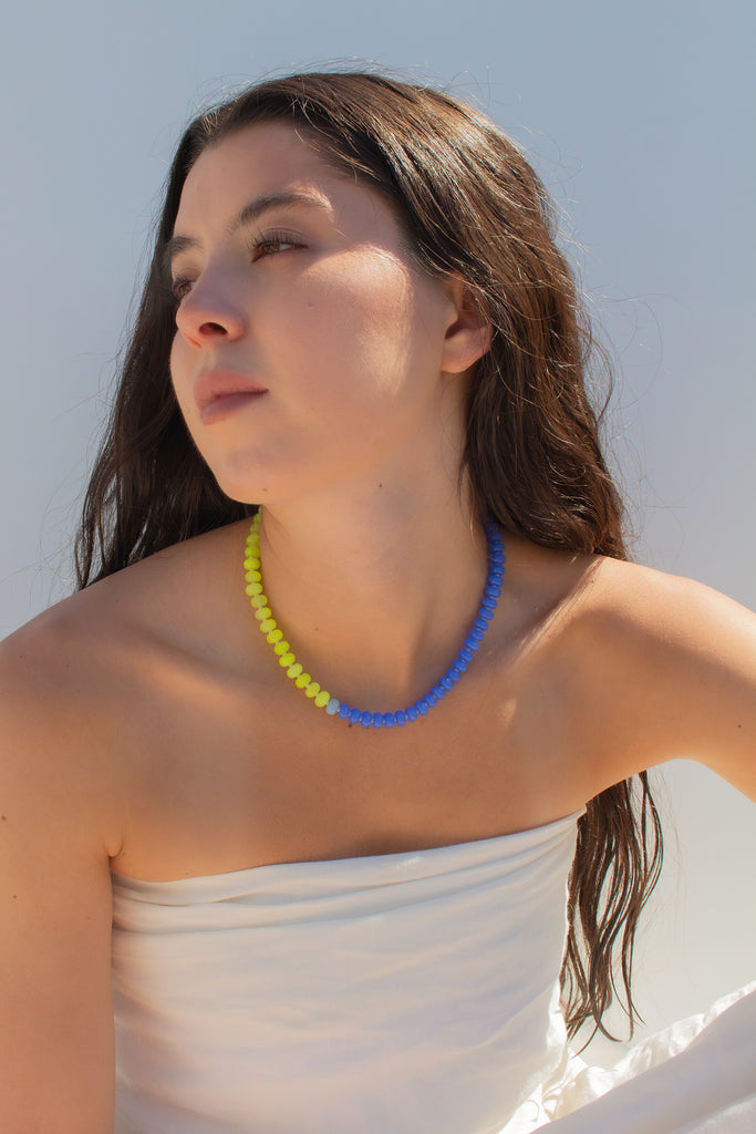 Bolt Gemstone Necklace
