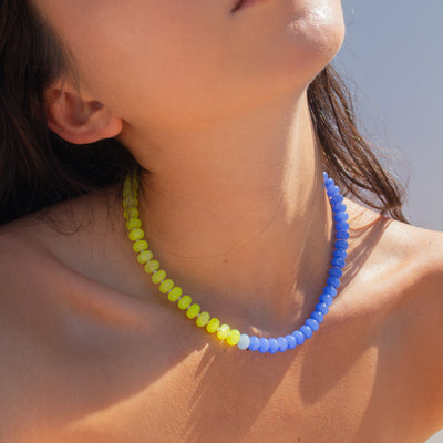 Bolt Gemstone Necklace