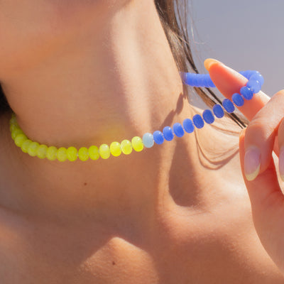 Bolt Gemstone Necklace
