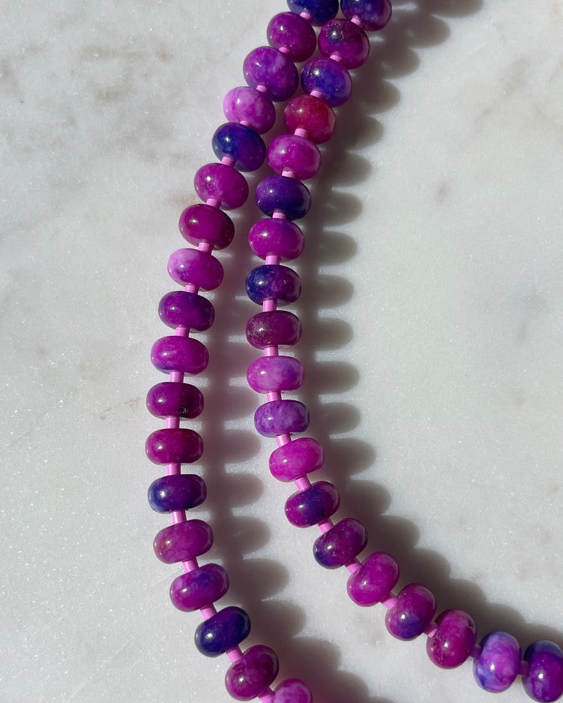 Boysenberry Gemstone Necklace