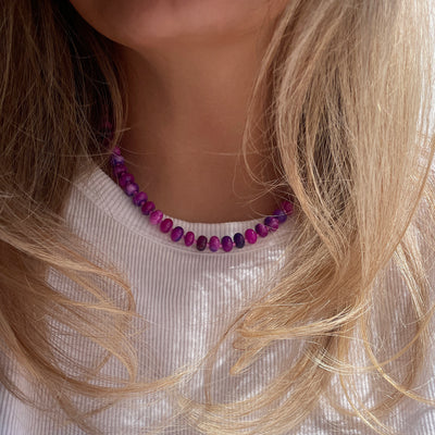 Boysenberry Gemstone Necklace