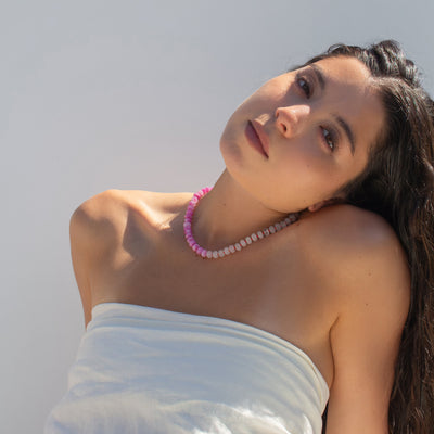 Bubblegum Gemstone Necklace