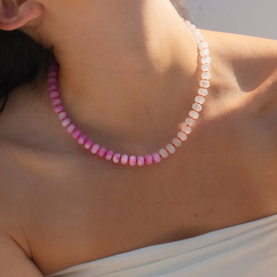 Bubblegum Gemstone Necklace