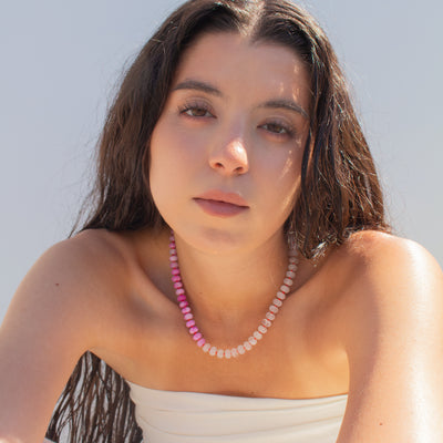 Bubblegum Gemstone Necklace