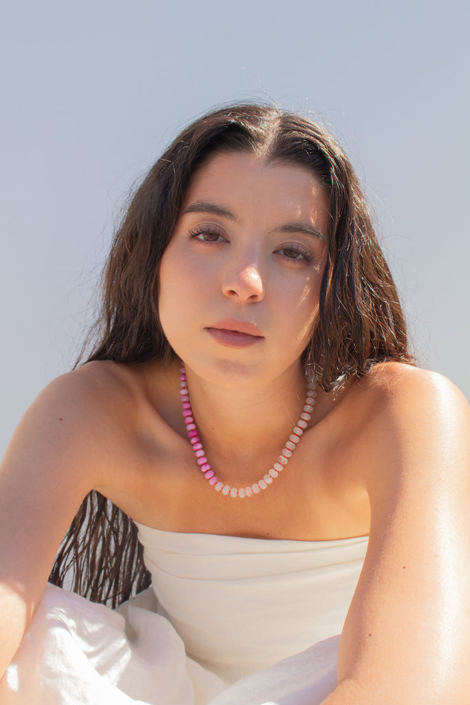 Bubblegum Gemstone Necklace