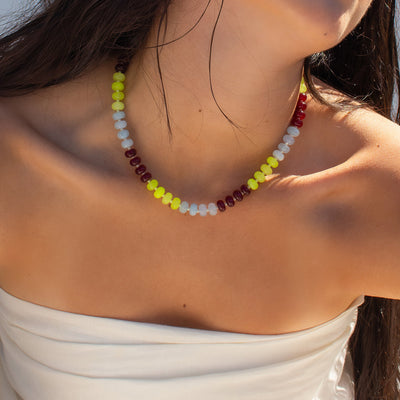 Court Side Gemstone Necklace