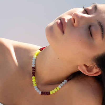 Court Side Gemstone Necklace