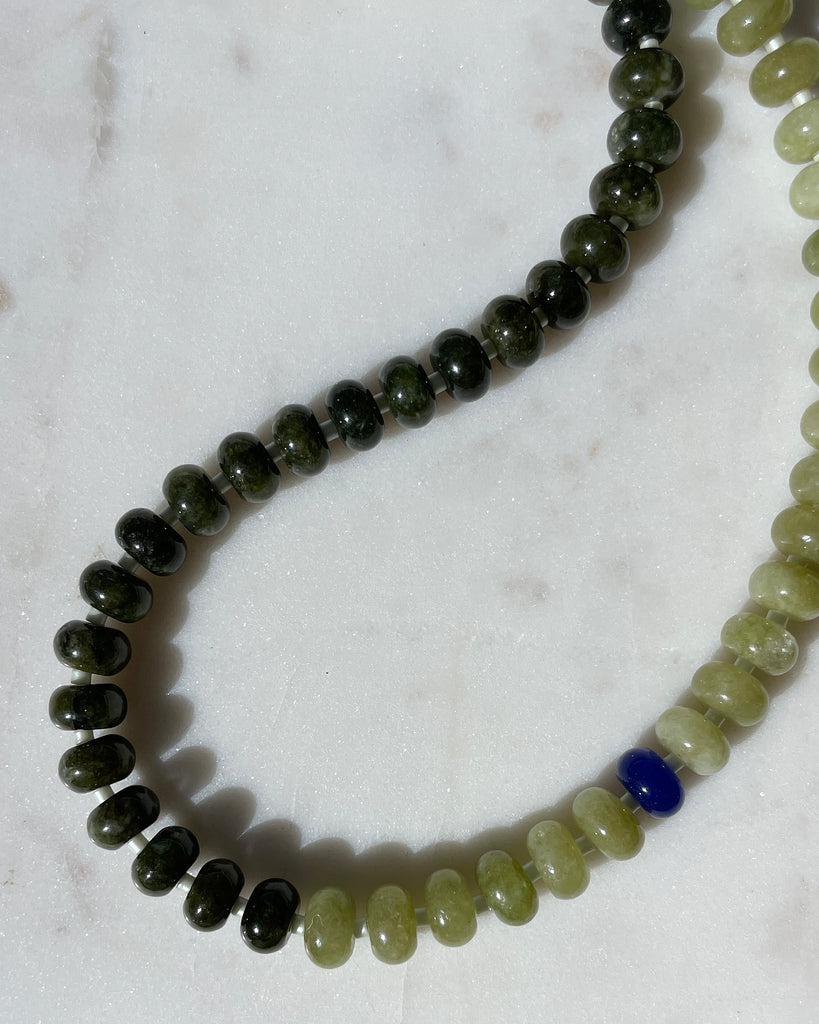 Dirty Martini Gemstone Necklace