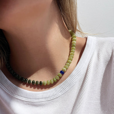 Dirty Martini Gemstone Necklace