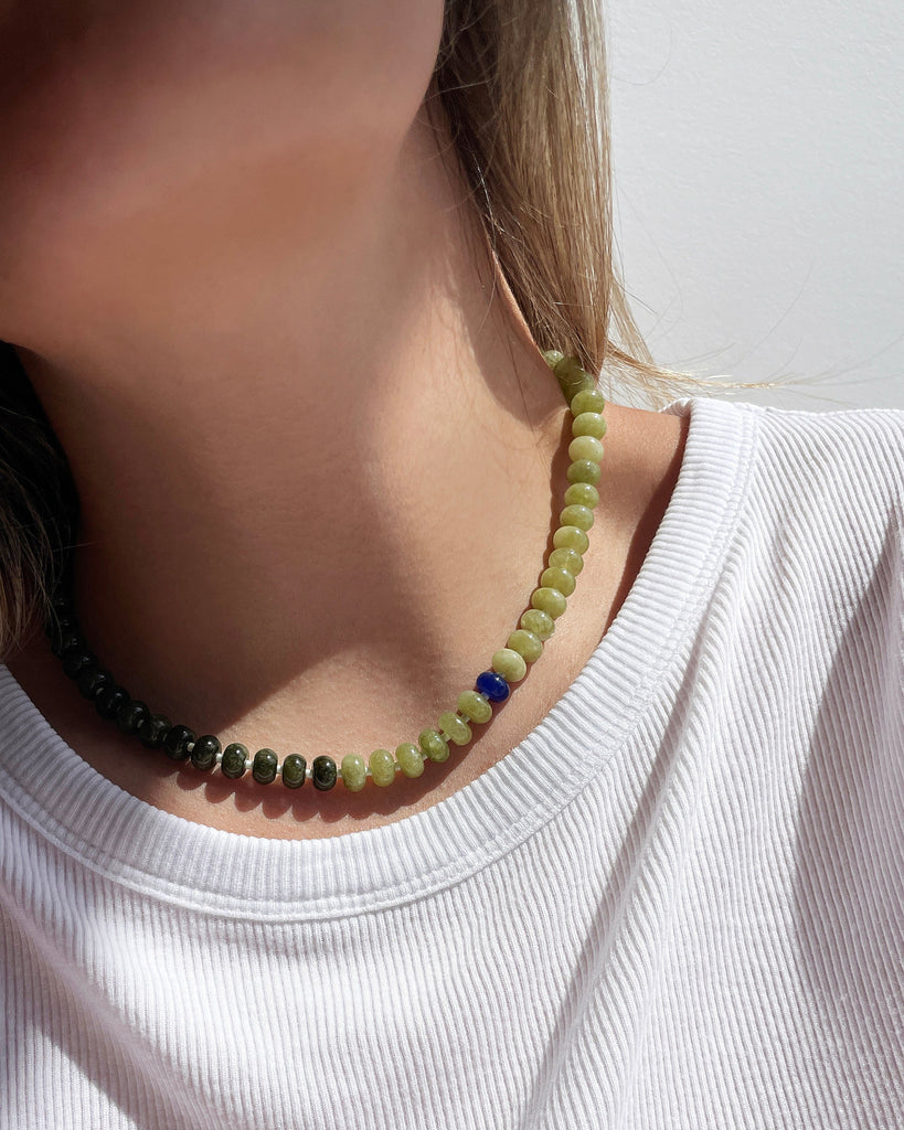 Dirty Martini Gemstone Necklace