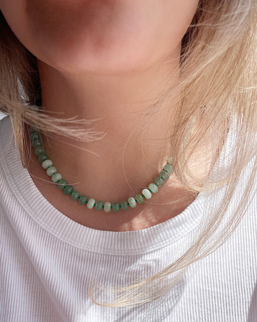 Granny Smith Gemstone Necklace