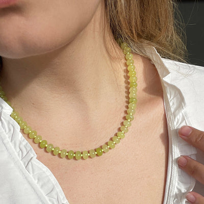 Green Light Gemstone Necklace