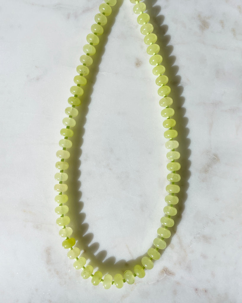 Green Light Gemstone Necklace
