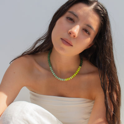 Match Point Gemstone Necklace
