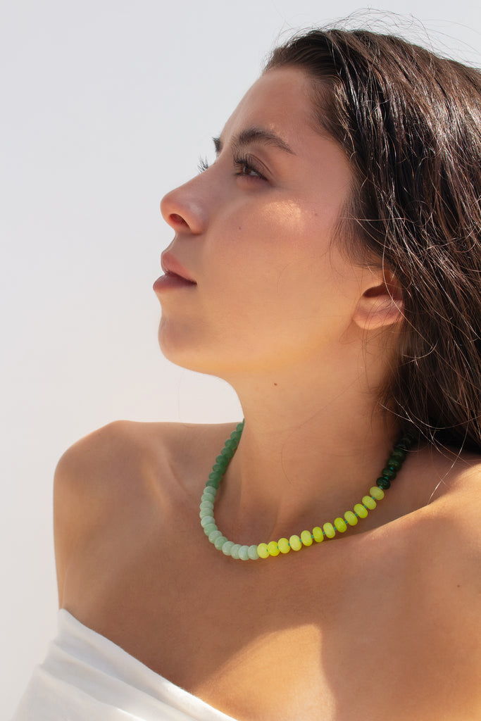 Match Point Gemstone Necklace