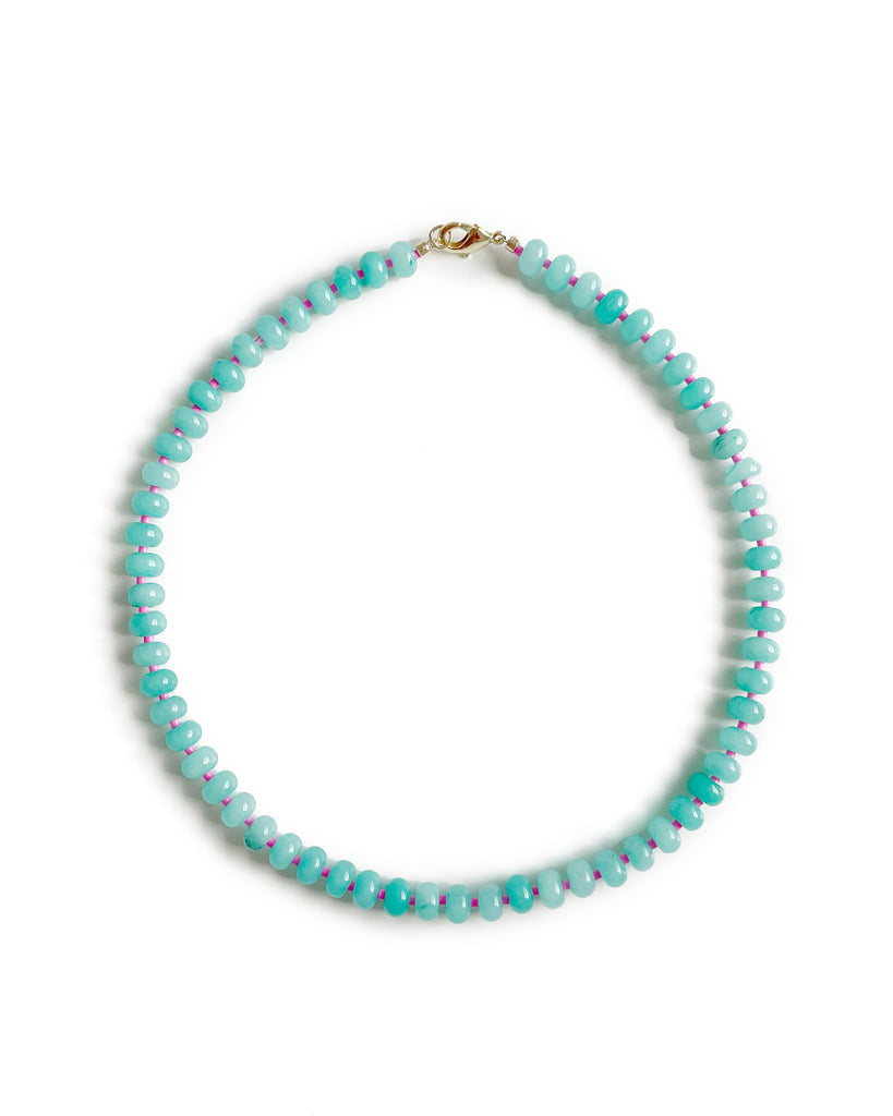 Peppermint Gemstone Necklace