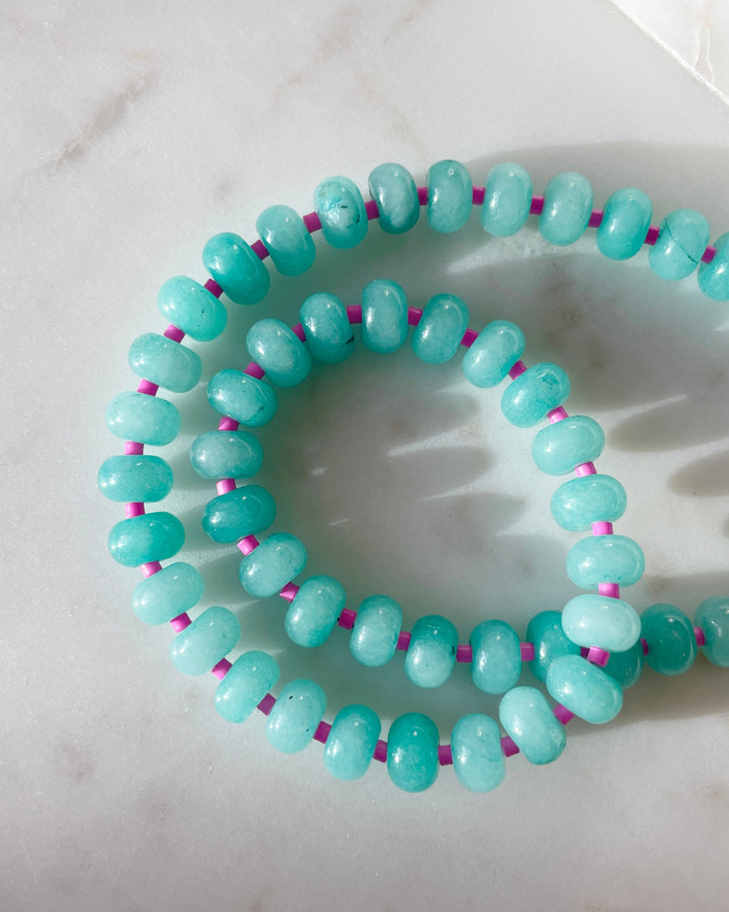 Peppermint Gemstone Necklace