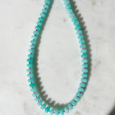 Peppermint Gemstone Necklace