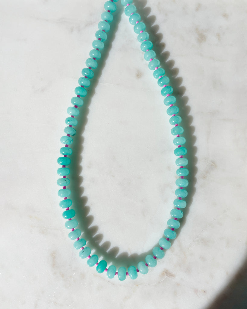 Peppermint Gemstone Necklace