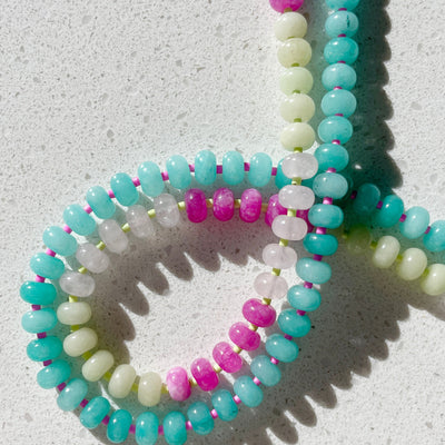 Peppermint Gemstone Necklace