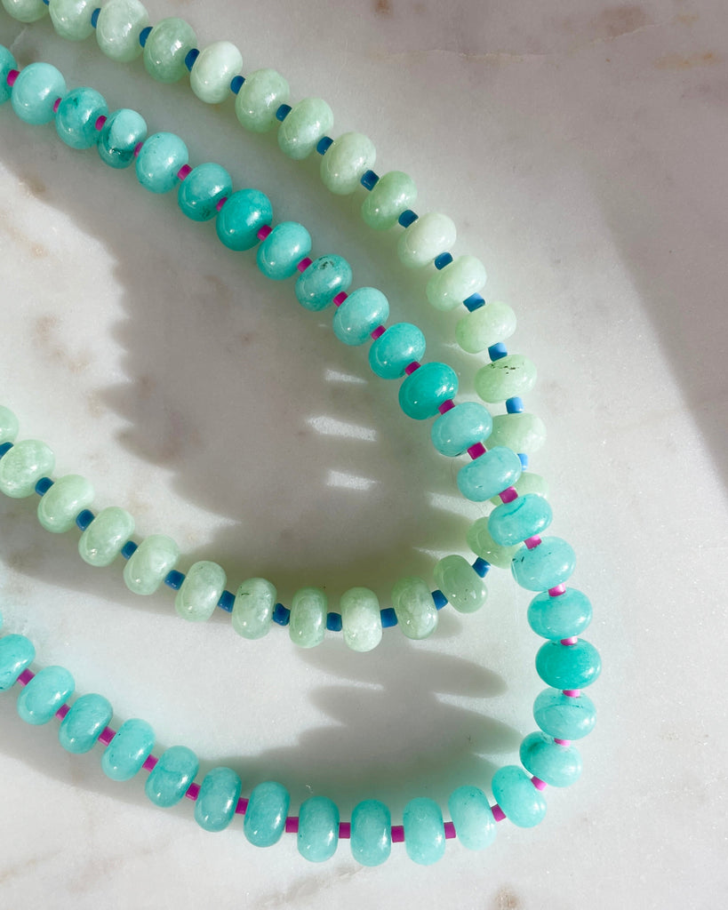 Peppermint Gemstone Necklace